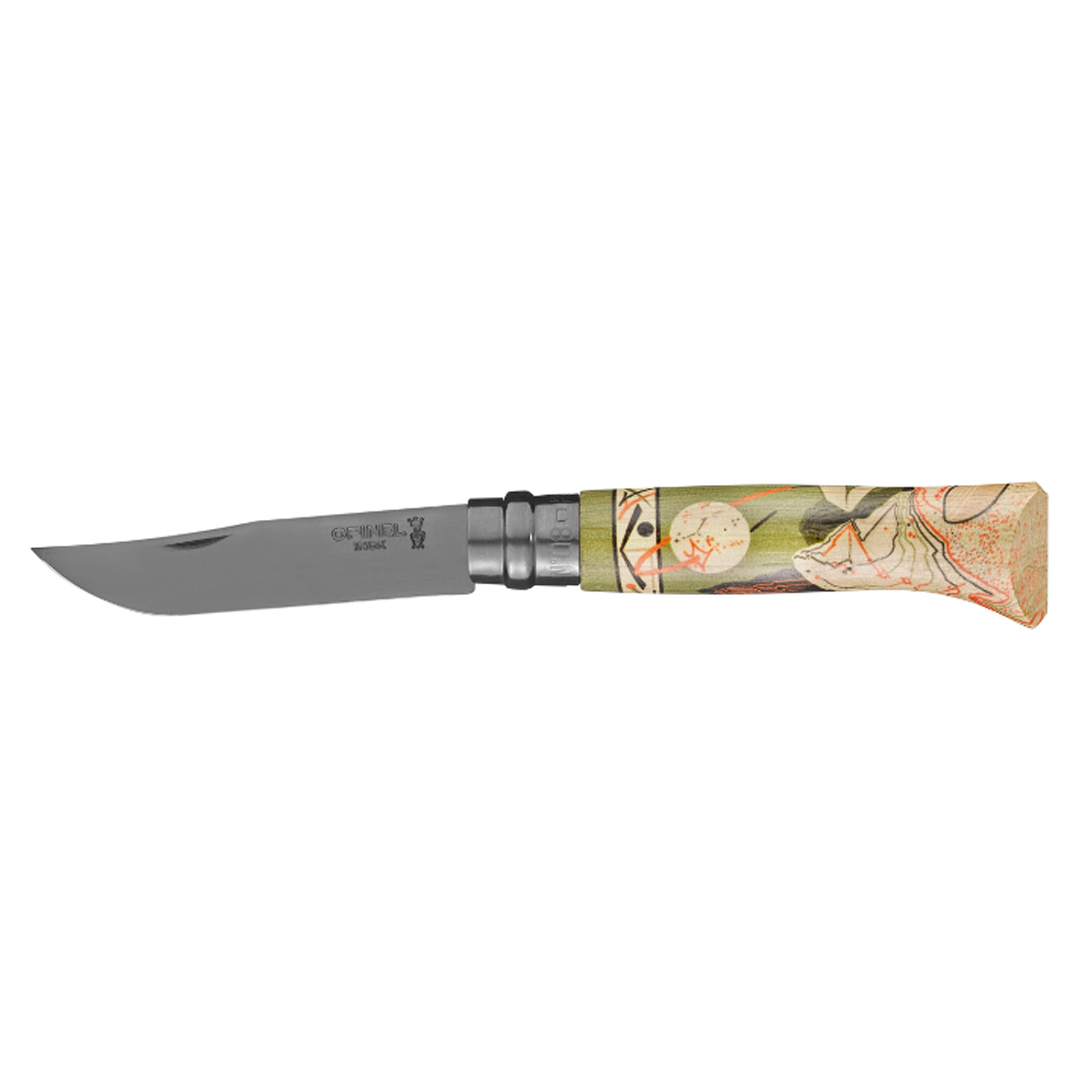 OPINEL Taschenmesser No 08 EDITION NATURE MioSHe Mit Holzgriff